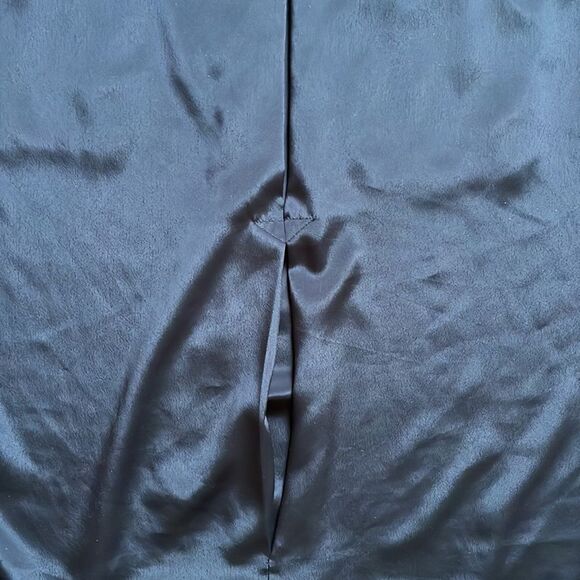 Vintage Oscar de la Renta Black Short Sleeve Button Down Blouse - Picture 7 of 8